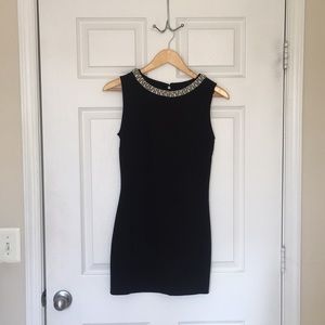 NWT Black Dress with Silver Beaded Accent